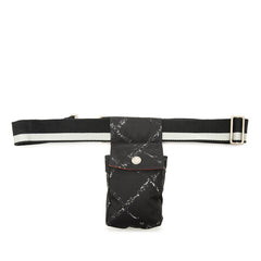 シャネル トラベルライン ウエストバッグ ウエストポーチ ブラック ナイロン レディース CHANEL 【中古】