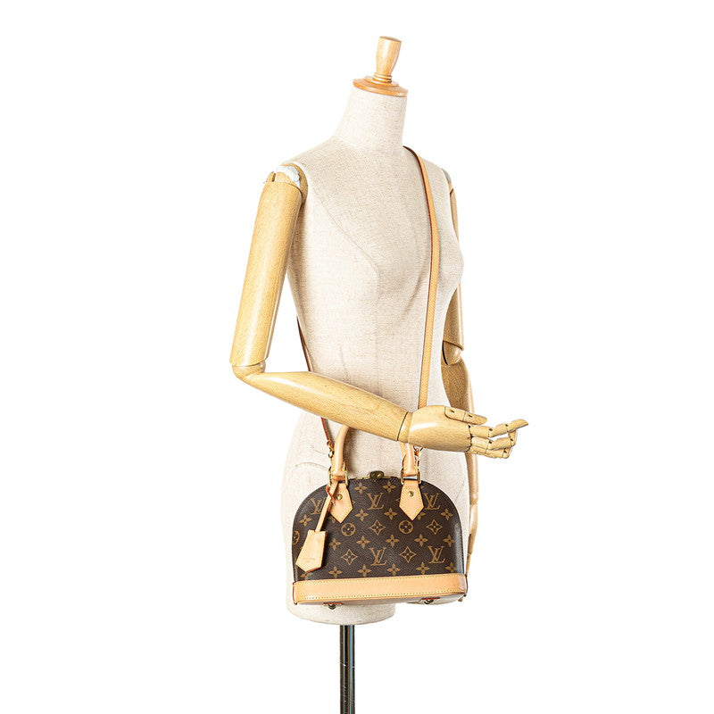 ルイ ヴィトン モノグラム アルマBB ハンドバッグ ショルダーバッグ 2WAY M53152 ブラウン PVC レザー レディース LOUIS VUITTON 【中古】
