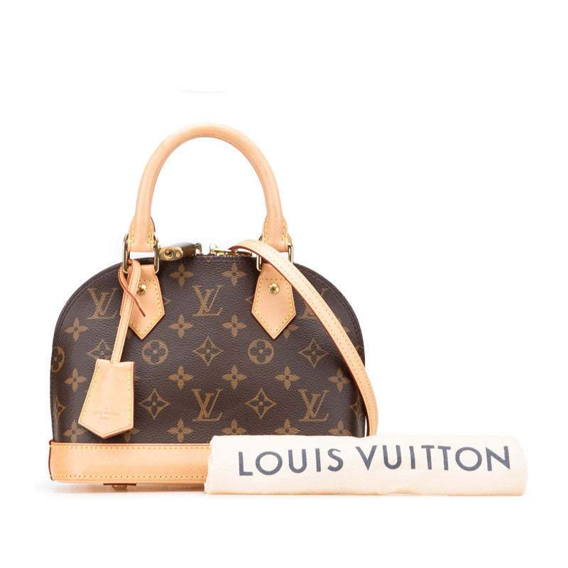 ルイ ヴィトン モノグラム アルマBB ハンドバッグ ショルダーバッグ 2WAY M53152 ブラウン PVC レザー レディース LOUIS VUITTON 【中古】