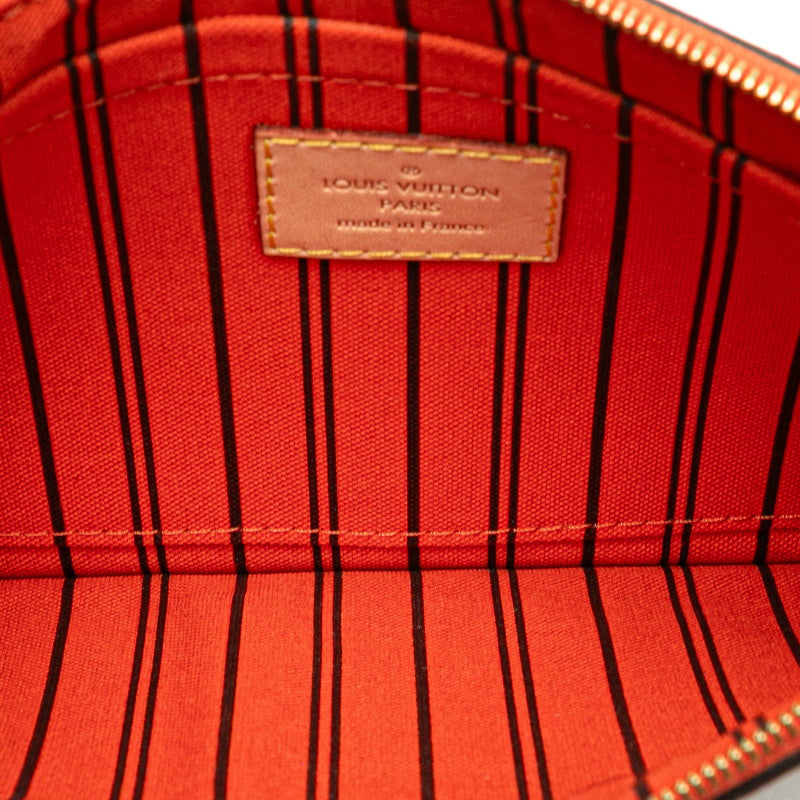 ルイ ヴィトン モノグラム ネヴァーフルMM付属 ポーチ ブラウン PVC レザー レディース LOUIS VUITTON 【中古】
