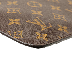 ルイ ヴィトン モノグラム ネヴァーフルMM付属 ポーチ ブラウン PVC レザー レディース LOUIS VUITTON 【中古】