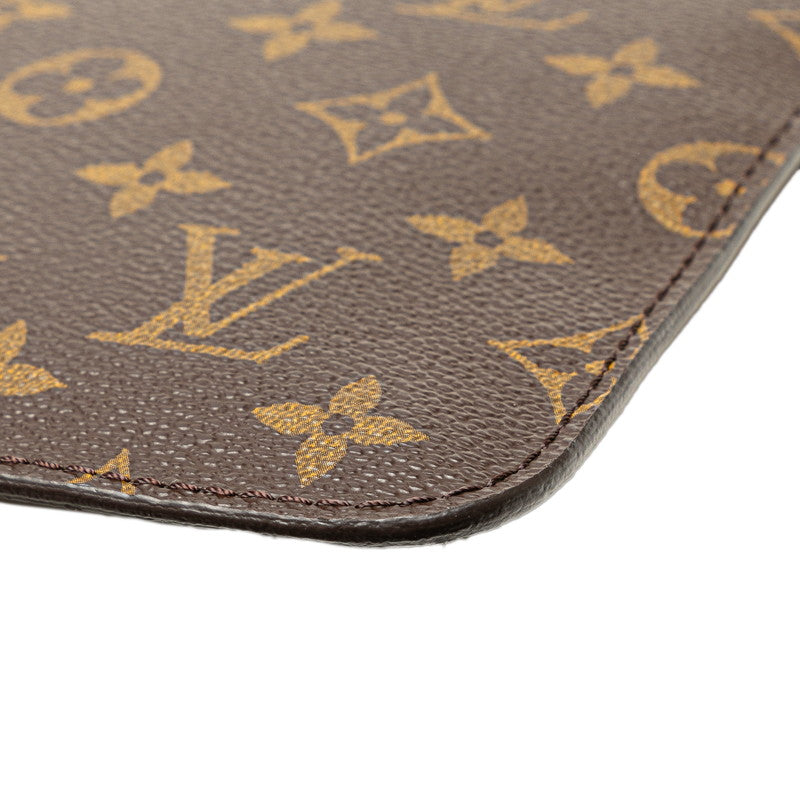 ルイ ヴィトン モノグラム ネヴァーフルMM付属 ポーチ ブラウン PVC レザー レディース LOUIS VUITTON 【中古】