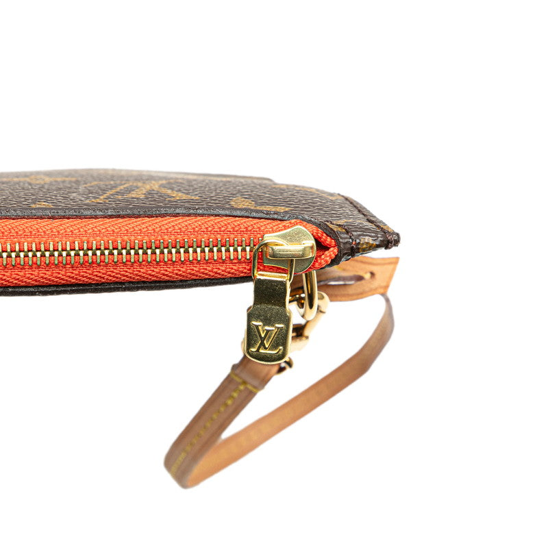ルイ ヴィトン モノグラム ネヴァーフルMM付属 ポーチ ブラウン PVC レザー レディース LOUIS VUITTON 【中古】