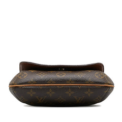 ルイ ヴィトン モノグラム ミュゼットサルサ ロング 斜め掛け ショルダーバッグ M51387 ブラウン PVC レザー レディース LOUIS VUITTON 【中古】