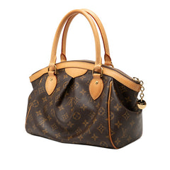 ルイ ヴィトン モノグラム ティヴォリPM ハンドバッグ M40143 ブラウン PVC レザー レディース LOUIS VUITTON 【中古】
