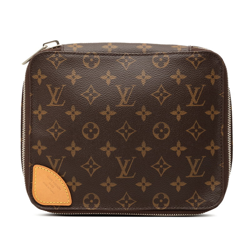 ルイ ヴィトン モノグラム ホライゾン ポーチ M42663 ブラウン PVC レザー レディース LOUIS VUITTON 【中古】