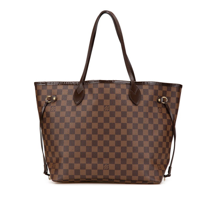 ルイ ヴィトン ダミエ ネヴァーフルMM ショルダーバッグ トートバッグ N51105 ブラウン PVC レザー レディース LOUIS VUITTON 【中古】