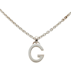 グッチ Gロゴ チェーン ペンダント ネックレス シルバー SV925 シルバー レディース GUCCI 中古