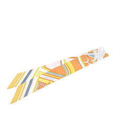 エルメス ツイリー Washington's Carriage ジョージワシントンの馬車 スカーフ オレンジ マルチカラー シルク レディース HERMES 【中古】