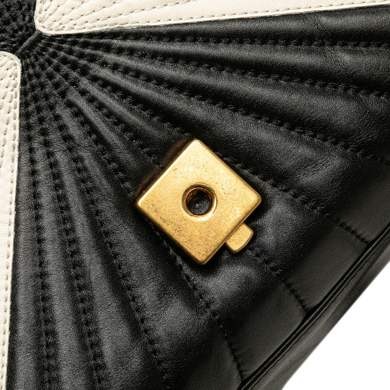 グッチ バンブー クイーンマーガレット ハンドバッグ ショルダーバッグ 2WAY 476531 ブラック ほ レザー レディース GUCCI 【中古】