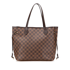 ルイ ヴィトン ダミエ ネヴァーフルMM トートバッグ ショルダーバッグ Ｎ51105 ブラウン PVC レザー レディース LOUIS VUITTON 【中古】