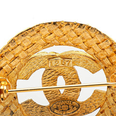 シャネル ヴィンテージ ココマーク ブローチ ゴールド メッキ レディース CHANEL 【中古】