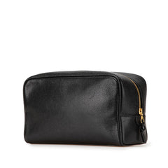シャネル ココマーク ポーチ 小物入れ ブラック キャビアスキン レディース CHANEL 【中古】