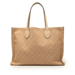 グッチ GGキャンバス トートバッグ ショルダーバッグ 772184 ピンク キャンバス レザー レディース GUCCI 【中古】