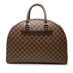 ルイ ヴィトン ダミエ ノリータ24 ハンドバッグ ボストンバッグ N41454 ブラウン PVC レザー レディース LOUIS VUITTON 中古