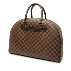 ルイ ヴィトン ダミエ ノリータ24 ハンドバッグ ボストンバッグ N41454 ブラウン PVC レザー レディース LOUIS VUITTON 中古