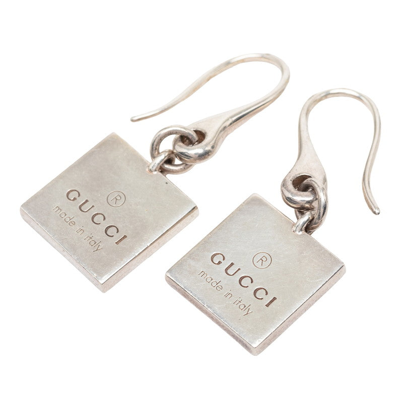 グッチ フックピアス スクエア SV925 シルバー レディース GUCCI 【中古】