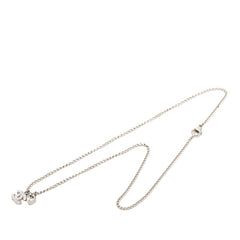シャネル ココマーク ハート キー モチーフ ネックレス シルバー メタル ラインストーン レディース CHANEL 【中古】