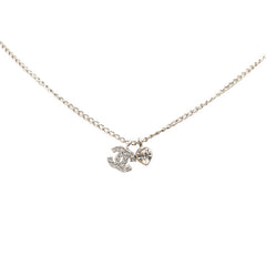 シャネル ココマーク ハート キー モチーフ ネックレス シルバー メタル ラインストーン レディース CHANEL 【中古】