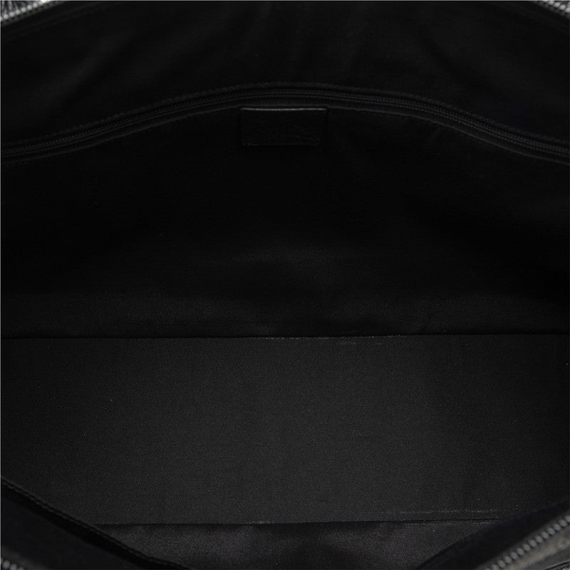 グッチ GGナイロン シェリーライン トートバッグ ハンドバッグ 293599 ブラック ナイロン レザー レディース GUCCI 【中古】