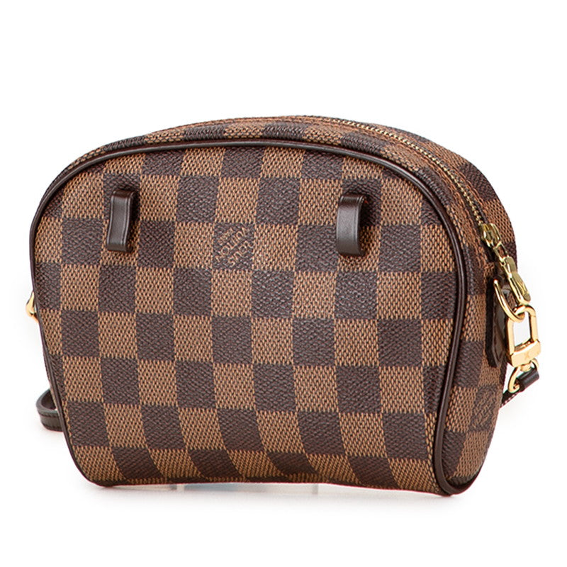 ルイ ヴィトン ダミエ ポシェット イパネマ 斜め掛け ショルダーバッグ N51296 ブラウン PVC レザー レディース LOUIS VUITTON 【中古】