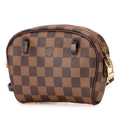 ルイ ヴィトン ダミエ ポシェット イパネマ 斜め掛け ショルダーバッグ N51296 ブラウン PVC レザー レディース LOUIS VUITTON 【中古】