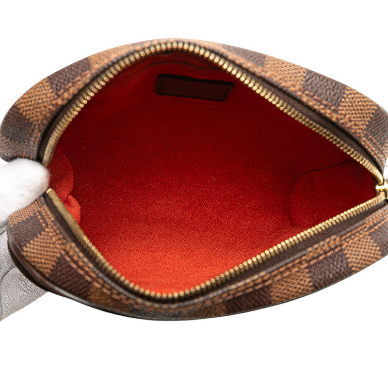 ルイ ヴィトン ダミエ ポシェット イパネマ 斜め掛け ショルダーバッグ N51296 ブラウン PVC レザー レディース LOUIS VUITTON 【中古】