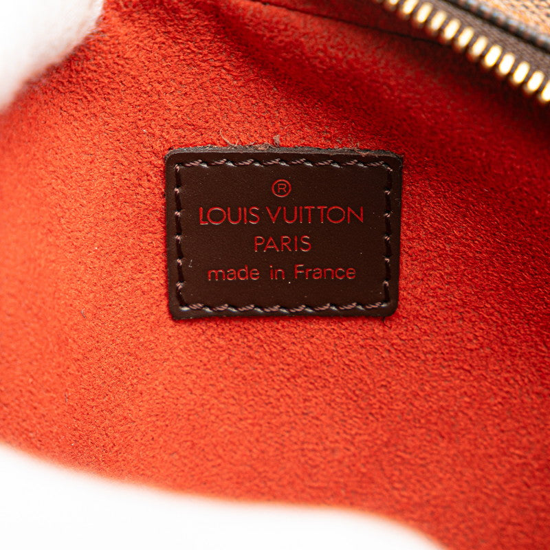 ルイ ヴィトン ダミエ ポシェット イパネマ 斜め掛け ショルダーバッグ N51296 ブラウン PVC レザー レディース LOUIS VUITTON 【中古】