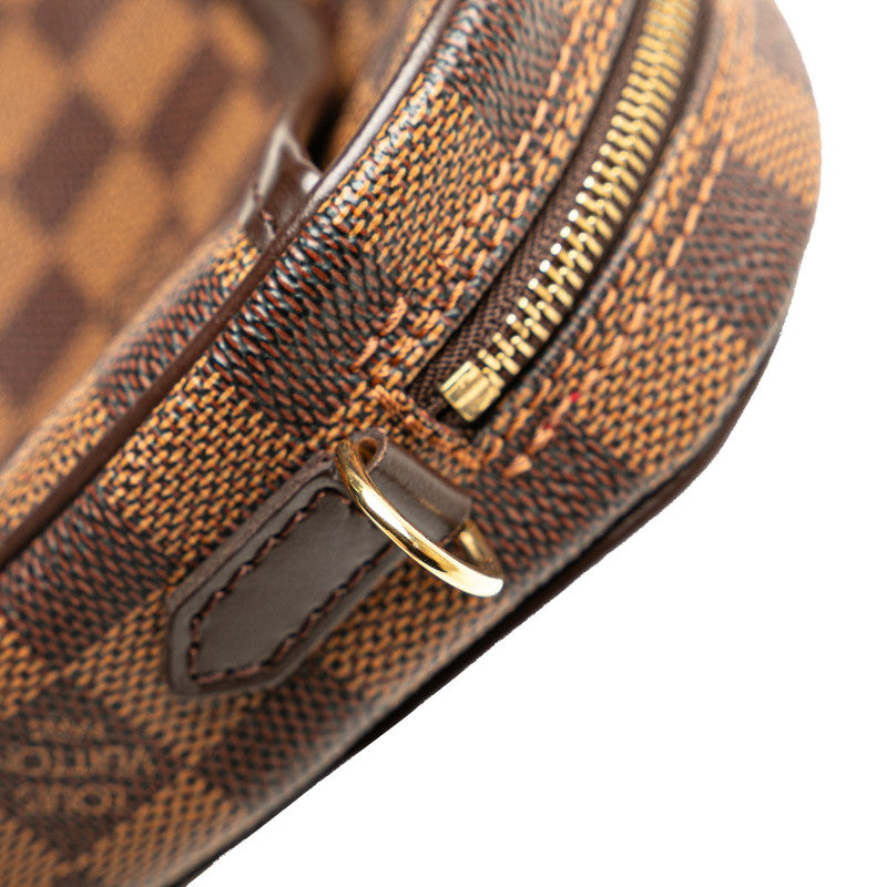 ルイ ヴィトン ダミエ ポシェット イパネマ 斜め掛け ショルダーバッグ N51296 ブラウン PVC レザー レディース LOUIS VUITTON 【中古】