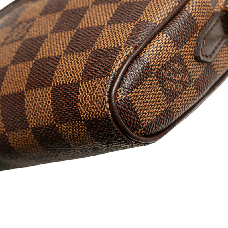 ルイ ヴィトン ダミエ ポシェット イパネマ 斜め掛け ショルダーバッグ N51296 ブラウン PVC レザー レディース LOUIS VUITTON 【中古】