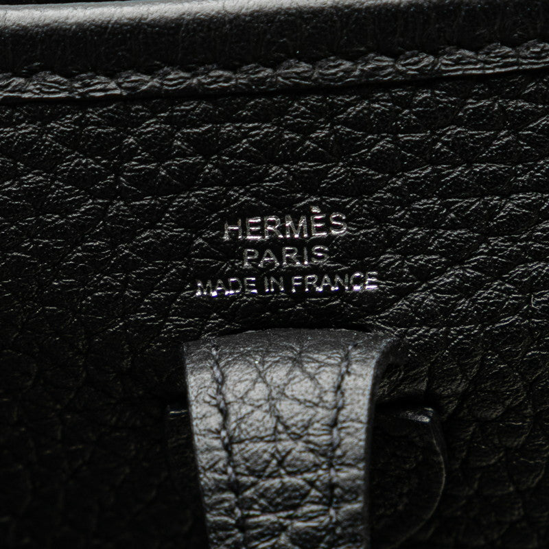 エルメス エヴリンTPM アマゾーヌ 斜め掛け ショルダーバッグ ブラック シルバー金具 トリヨンクレマンス レディース HERMES 【中古】