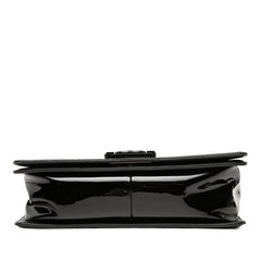 シャネル ココマーク ボーイシャネル チェーン ショルダーバッグ ブラック エナメル レディース CHANEL 【中古】