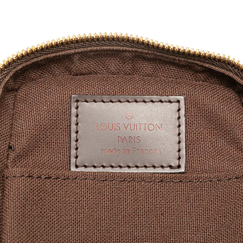 ルイ ヴィトン ダミエ エテュイ オカピGM ショルダーバッグ ポーチ N61737 ブラウン PVC レザー レディース LOUIS VUITTON 【中古】