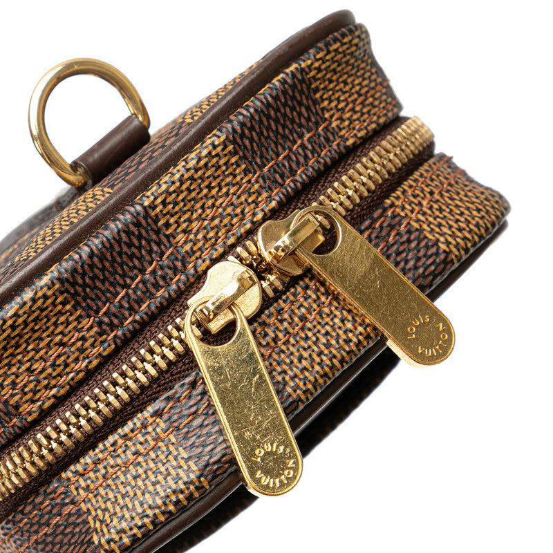 ルイ ヴィトン ダミエ エテュイ オカピGM ショルダーバッグ ポーチ N61737 ブラウン PVC レザー レディース LOUIS VUITTON 【中古】