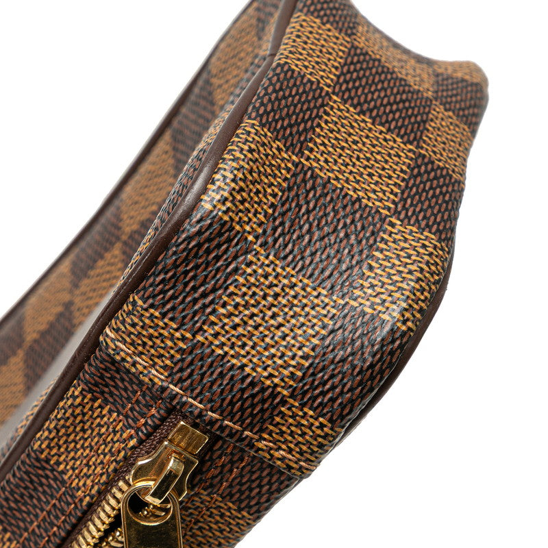 ルイ ヴィトン ダミエ エテュイ オカピGM ショルダーバッグ ポーチ N61737 ブラウン PVC レザー レディース LOUIS VUITTON 【中古】