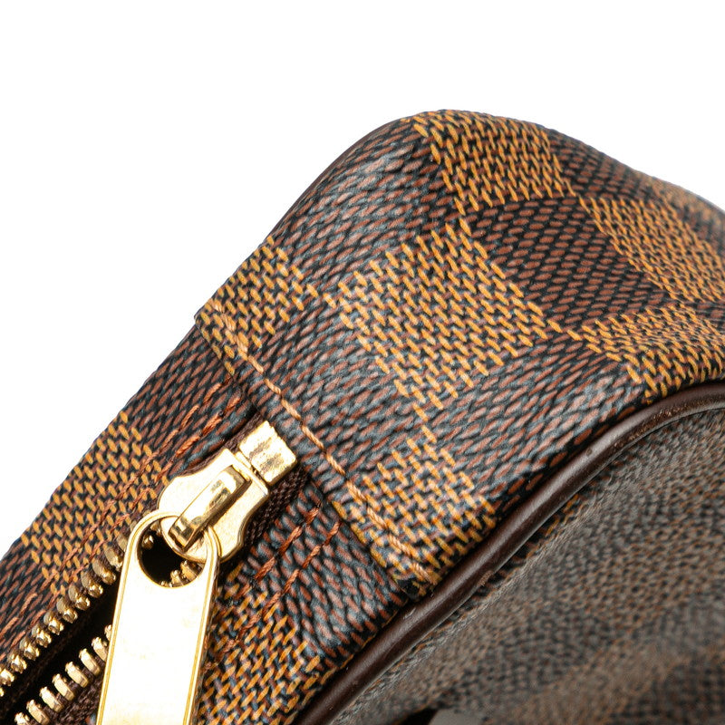 ルイ ヴィトン ダミエ エテュイ オカピGM ショルダーバッグ ポーチ N61737 ブラウン PVC レザー レディース LOUIS VUITTON 【中古】