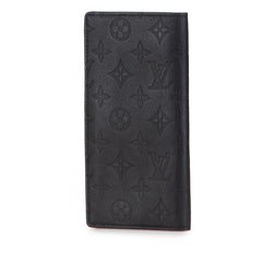 ルイ ヴィトン モノグラム シャドウ ポルトフォイユ ブラザ 長財布 M62900 ノワール ブラック レザー メンズ LOUIS VUITTON 【中古】