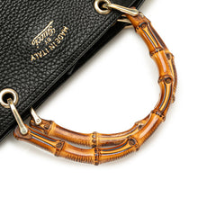 グッチ バンブー ハンドバッグ ショルダーバッグ 2WAY 323663 ブラック レザー レディース GUCCI 【中古】