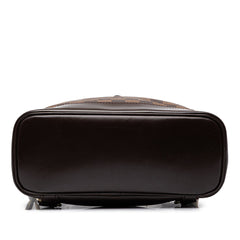 ルイ ヴィトン ダミエ エベヌ ソーホー リュック バックパック N51132 ブラウン PVC レザー レディース LOUIS VUITTON 中古