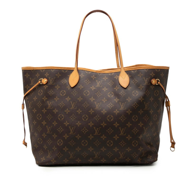 ルイ ヴィトン モノグラム ネヴァーフルGM トートバッグ ショルダーバッグ M40157 ブラウン PVC レザー レディース LOUIS VUITTON 【中古】