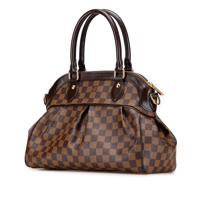 ルイ ヴィトン ダミエ トレヴィPM ハンドバッグ ショルダーバッグ 2WAY N51997 ブラウン PVC レザー レディース LOUIS VUITTON 【中古】