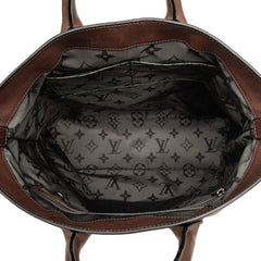 ルイ ヴィトン シャコー トートバッグ ショルダーバッグ 2WAY M93462 グレー ブラウン キャンバス レザー レディース LOUIS VUITTON 【中古】