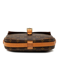ルイ ヴィトン モノグラム ジュヌフィーユGM 斜め掛け ショルダーバッグ M51225 ブラウン PVC レザー レディース LOUIS VUITTON 【中古】