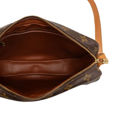 ルイ ヴィトン モノグラム ジュヌフィーユGM 斜め掛け ショルダーバッグ M51225 ブラウン PVC レザー レディース LOUIS VUITTON 【中古】