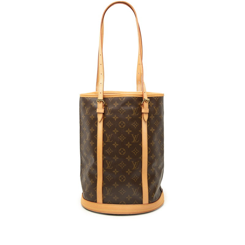 ルイ ヴィトン モノグラム バケットGM トートバッグ ショルダーバッグ M42236 ブラウン PVC レザー レディース LOUIS VUITTON 中古