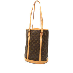 ルイ ヴィトン モノグラム バケットGM トートバッグ ショルダーバッグ M42236 ブラウン PVC レザー レディース LOUIS VUITTON 中古