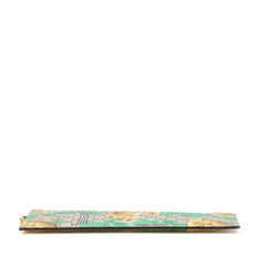 グッチ GGスプリーム タイガー 虎 クラッチバッグ 451473 ブラウン グリーン イエロー PVC レザー レディース GUCCI 【中古】