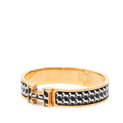 エルメス クリックH PM ブレスレット ゴールド マルチカラー メッキ エナメル レディース HERMES 【中古】