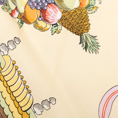 エルメス カレ90 A LA GLOIRE DE LA CUISINE FRANCAISE フランス料理を讃えて スカーフ ベージュ マルチカラー シルク レディース HERMES 【中古】
