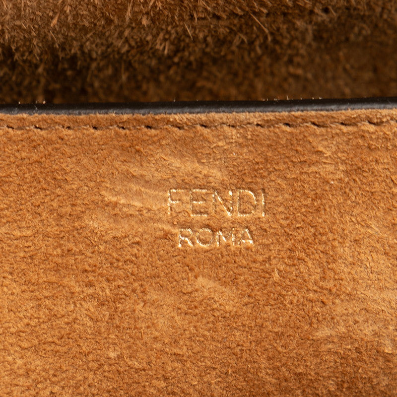 フェンディ タッチ 斜め掛け ショルダーバッグ 8BT319 ベージュ カーフ カーフレザー レディース FENDI 【中古】